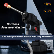 Electric Pressure Washer Gun Portable Cordless Car Cleaner Car Wash Gun High Pressure Cleaner Washer Tool Auto Spray Gun Hot 2024 - buy cheap