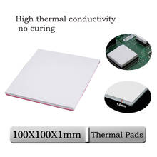 1pcs Gdstime 100mm x 100mm x 1mm 0.1cm Thickness White Thermal Conductive Silicone Pad 2024 - buy cheap