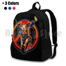 Its All About The Fun , Cute Siren Riding Claptrap Outdoor Hiking Backpack Waterproof Camping Travel Claptrap Games Gaming Fan 2024 - buy cheap