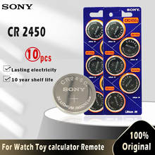 Sony-Batería de botón Original para reloj de juguete, 10 piezas, 5029LC, BR2450, BR2450-1W, CR2450N, ECR2450, DL2450, KCR2450, LM2450 2024 - compra barato