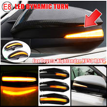 Para toyota rav4 xa40 13-18 highlander 4 corredor 2014-19 xu50 noah r80 voxy led dinâmico turn signal blinker espelho indicador de luz 2024 - compre barato