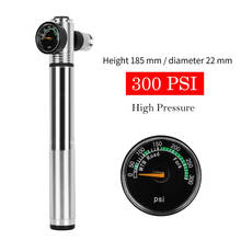 300Psi Mini Portable Bike Pump Bicycle Tire Inflator with Hose Gauge High-pressure Inflatable Pump Bicycle Accessories 2024 - buy cheap
