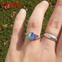 Vintage Retro Color Change Mood Tracker Ring Emotion Feeling Changeable Temperature Control Rings Gift For Women 2024 - buy cheap