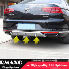 For  Passat B8 ABS Rear Bumper Diffuser Bumpers Protector For 2017-2019 Passat B8 Body kit bumper rear lip rear spoiler 2024 - buy cheap