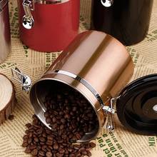 1.5/1.8L Coffee Bean Tea Storage Box Sealed jar Moisture-proof Container Vent Valve Stainless Steel Box Storage Jar 2024 - buy cheap