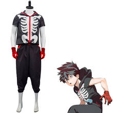 Anime Kemono Jihen Kabane Kusaka Cosplay Costume Top Pants Outfits Halloween Carnival Suit Boy Sportswear Full Suit 2024 - buy cheap