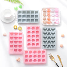 Ice cube mould Pudding Chocolate Fudge Mold Refrigerator square silicone ice mold DIY food supplement box 2024 - buy cheap