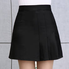 2020 Korean Version of The New Spring and Summer Women's Short Skirt Black High Quality Slim Pleated Skirt Elegant 2024 - buy cheap