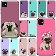 Pug Dog French Bulldog Phone Cases for iPhone 11 12 pro XS MAX 8 7 6 6S Plus X 5S SE 2020 XR mini 2024 - buy cheap