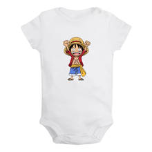 Divertida One Piece Tony Chopper Monkey D. Luffy-mono con estampado para recién nacido, mono infantil, ropa 2024 - compra barato