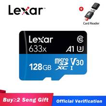 Lexar-tarjeta Micro SD de 633x256GB, 128GB, 512GB, alta velocidad, hasta 95 M/s, 64GB, Clase 10 tarjeta TF, tarjeta Flash de 32GB para Gopro 2024 - compra barato