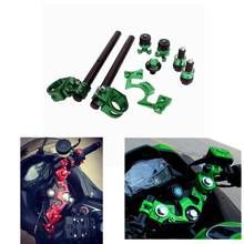 For Kawasaki Ninja 250 300 NINJA300 2013 2014 2015 2016 Adjustable Handlebars Clip on Bar Ends Fork Adjusters Yoke Nut Guard Pad 2024 - buy cheap