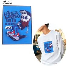 Pulaqi punk skate menino remendos para roupas listras costurar em remendos para o homem jaqueta de costura adesivos emblemas decoração diy em roupas 2024 - compre barato