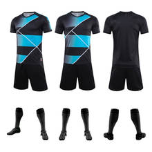 Camisas de futebol respirável 2020 conjuntos de treinamento de camisas de futebol masculino em branco de futebol curto terno uniformes de futebol roupas esportivas impressão 2024 - compre barato