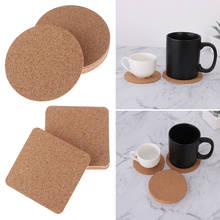 6PCS Durable Natural Round Wooden Slip Slice Cup Mat Office Mouse Pad Coaster Tea Coffee Mug Drinks Holder DIY Tableware Decor 2024 - buy cheap