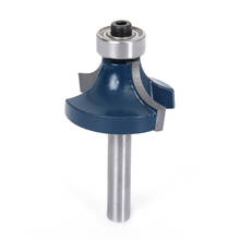 1pc Azul 1/4 "Shank 3/4" Raio Redonda Sobre Router Bit Madeira Ferramenta Cortador De Ferramentas De Poder De Perfuração De Madeira 2024 - compre barato