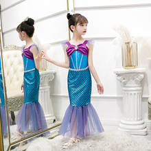 Vestido de princesa para niñas, disfraz de sirena pequeña para Halloween, fiesta de Navidad, traje de fantasía, 2021 2024 - compra barato