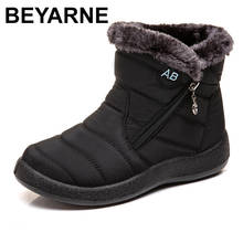 BEYARNE Women Boots Winter Boots Winter Snow Boots Waterproof Women's Mother's Plush Cloth Keep Warm Cotton Shoes Woman Boots 2024 - buy cheap