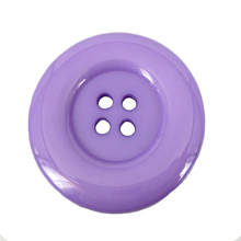 8pcs 1-3/8" 4-Holes Purple resin buttons sewing round large button for DIY craft clothes coat accessory 34.0mm 2024 - купить недорого
