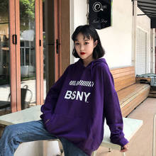 Women Winter Ulzzang Hoodie Sweatshirt Fashion Harajuku Loose Fleece Sweatshirt Tops Korean BF students Hooded Tracksuit Meletom 2024 - buy cheap