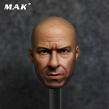 Collectible A-14 1/6 Scale Dwayne Johnson A-14 Vin Diesel Action Figure Head Sculpt Carved & Neck Connector Model for 12'' Body 2024 - buy cheap