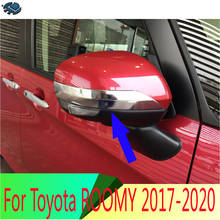 Para Toyota ROOMY 2016-2020 accesorios decorativos ABS cromado espejo retrovisor cubierta cromada embellecedor bisel moldeado 2024 - compra barato