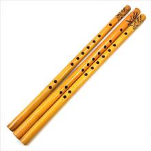 Профессиональные 44 см китайские традиционные 6 отверстий бамбуковые флейты Вертикальная флейта музыкальный инструмент китайский Dizi поперечные Flauta 2024 - купить недорого