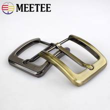 2/10pcs Meetee 40mm Men Belt Buckles Brushed Metal Pin Buckle for 37-38mm Jeans Leather Replacement Garment Decor Accessories 2024 - buy cheap