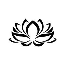 Beautiful Lotus Flower Bumper Window Car Sticker Automobiles Motorcycles Exterior Accessories Vinyl Decals 2024 - buy cheap