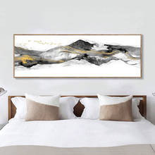 Modern Abstract Landscape Oil Painting on Canvas Golded Mountains Posters and Prints Wall Art Picture for Living Room Home Decor 2024 - buy cheap