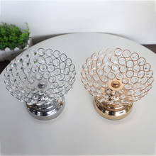 Crystal Plate Metal Fruit Nut Tray Home Storage Table Decoration Wedding Party Dishes & Plates 2024 - buy cheap