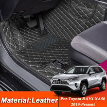 Tapete de pé personalizado para toyota rav4 xa50 2010-estojo proteção de piso em couro lhd à prova d'água acessórios automotivos 2024 - compre barato