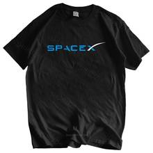 Camiseta masculina com gola em o, camiseta de marca da moda com decote redondo, preto, novo design espaçex, melancia, mush, leque do espaço, logotipo da ciência, falcon 2024 - compre barato