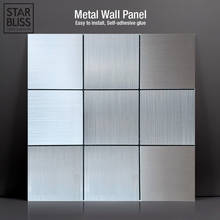 3D metal Mosaic wall panel Self-adhesive 3D Mirror Wall Sticker ceramic tile Vinyl Bathroom Kitchen toilet room TV Wall covering 2024 - buy cheap