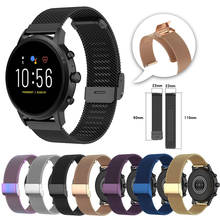 Correa Milanesa deportiva para reloj inteligente, accesorio de pulsera para Garmin Forerunner 245 265 Vivoactive 3 4 4S, 18, 20 y 22mm 2024 - compra barato