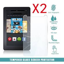 2Pcs Tablet Tempered Glass Screen Protector Cover for Amazon Kindle Fire 7" (2nd Gen 2012) Tablet PC Screen HD Tempered Film 2024 - buy cheap