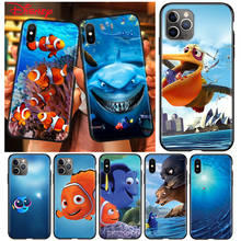 Capa de silicone preta, busca nemo fish, capa de celular para apple iphone 12 mini 11 pro xs max xr x 8 7 6s 6 plus 2024 - compre barato