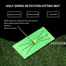 Outdoor Golf Training Swing Detection Mat Batting Golfer Garden Grassland Practice Training Equipment Mesh Aid Cushion Golf Tool 2024 - buy cheap