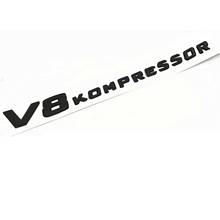 Emblemas porta-malas preto para carro v8 compressor emblemas para mercedes benz amg 2024 - compre barato