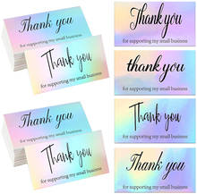 30Pcs/pack Thank You for Supporting My Small Business Cards Greeting Party Thank You for your order Card for Shop Gift Handmade 2024 - buy cheap