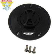 Cubierta de aluminio CNC para llenado de combustible de motocicleta, tapa de tanque de Gas para Kawasaki ZZR1200 ZZR 1200 2002-2005 2003 2004 2024 - compra barato