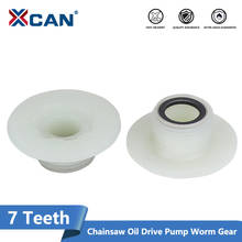 XCAN 7 Teeth Universal Chainsaw Oil Drive Pump Worm Gear for Chain Saw 4500/5200/5800 45cc 52cc 58cc Chainsaw Spare Parts 2024 - buy cheap
