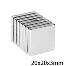 2~100pcs 20x20x3 mm Quadrate Permanent Magnets Thickness 3 Neodymium Magnet N35 20x20x3mm Strong Magnetic Magnets 20*20*3 mm 2024 - buy cheap