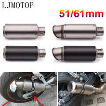 Tubo de escape de la motocicleta 36-61mm con silenciador del tubo de escape de la motocicleta DB killer para Kawasaki ZX636R NINJA 400R GTR1400 ZX14R Z400 2024 - compra barato