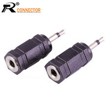 Conector niquelado de 2,5mm, Conector mono a 3,5mm, adaptador de audio/vídeo, 3 uds. 2024 - compra barato