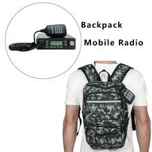 ABBREE-mochila empaquetable de 25W, transceptor de Radio móvil para coche Amateur, FM, VHF/UHF de doble banda, batería 12000 2024 - compra barato