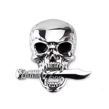 3D Metal Sword Bone 5x3.4CM 30G  Car Motorcycle Sticker Truck Label Emblem Badge Car Styling Decoration Accessories Cool 2024 - buy cheap