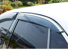 Viseira para janela skoda rapid 2013-2019, proteção contra chuva, sol, proteção contra o sol, proteção contra o sol, abrigo, estilização do carro 2024 - compre barato