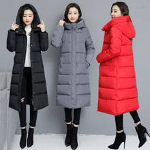 Woman Jacket Parkas Coat Winter Down For Large Long Style Long Below The Knee Cotton Clothing Cotton Coat Women's Veste Femme 2024 - buy cheap