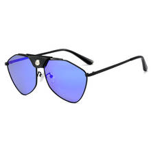 Женские и мужские солнцезащитные очки FENCHI, Винтажные Солнцезащитные очки с большой оправой, UV400, Ретро стиль 2024 - купить недорого